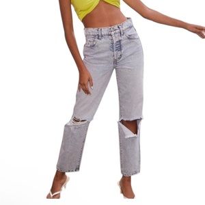 REVICE Frontrunner Ripped Knee Crop Straight Jean in Level Up